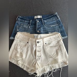 Abercrombie&Fitch Low Rise denim shorts size 4 - like new ! - SET OF 2 !!